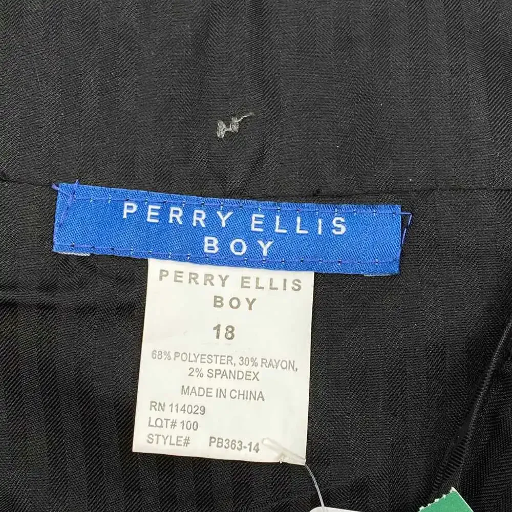 Perry Ellis 5PC Suit Set | Boys’ 18 Regular Gray Formal Polyester